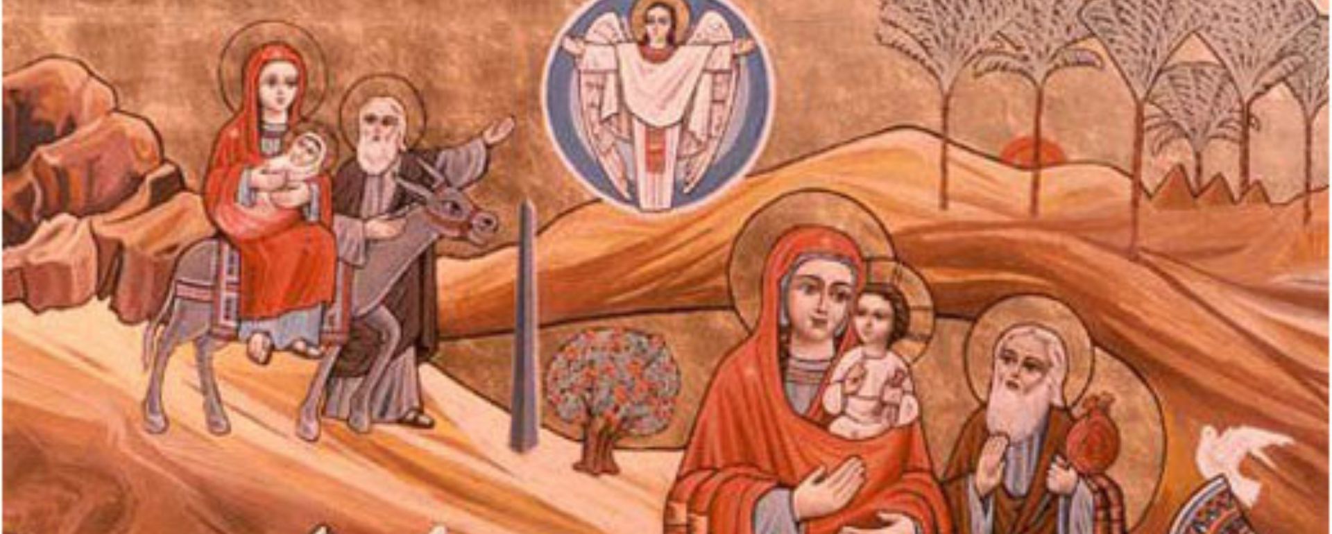 St. Joseph migrant with the Holy Family in Egypt