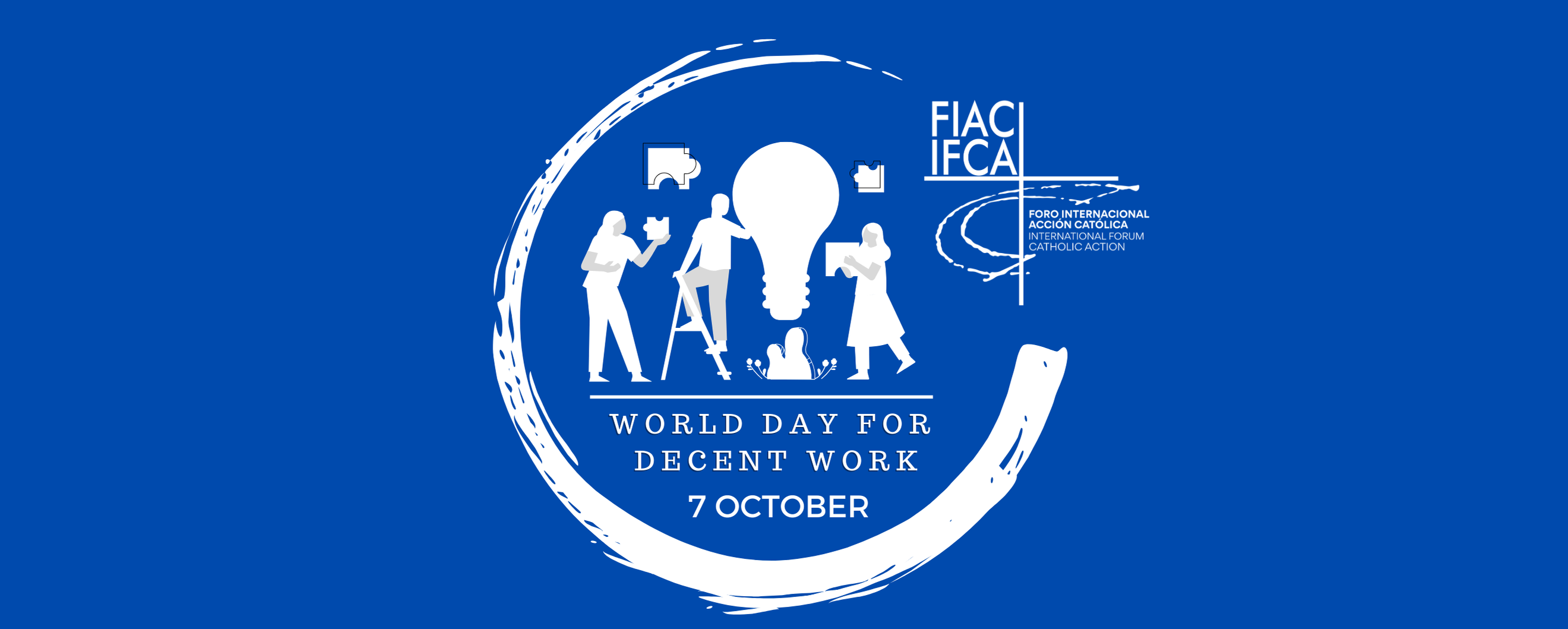 7 October – WORLD DAY FOR DECENT WORK. Concept